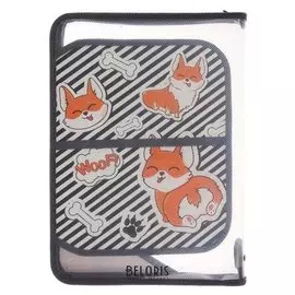 Папка для труда откидная планка Паттерн собаки