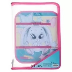 Папка для труда откидная планка Зайка