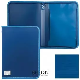 Папка на молнии пластиковая Contract А4, 335х242 мм, внутренний карман