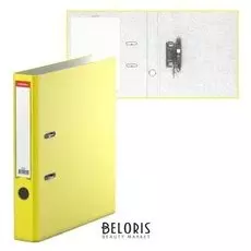 Папка-регистратор А4, 50мм Erichkrause "Neon" с арочным механизмом, желтая 45394