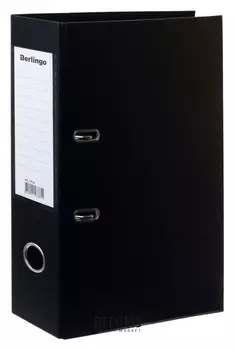 Папка-регистратор А4, 70 мм Berlingo, сборная, черная, двусторонний бумвинил, с карманом, до 650 листов