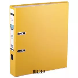 Папка-регистратор Leitz, механизм 180°, покрытие пластик, 80 мм, желтая