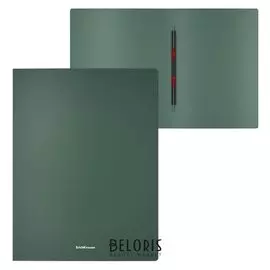 Папка с пружинным скоросшивателем А4 Erichkrause "Matt Classic", 17 мм, 400 мкм, зеленая