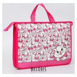 Папка с ручками пластик А4 50мм 330*240 мм,"Кошечка мари", коты-аристократы