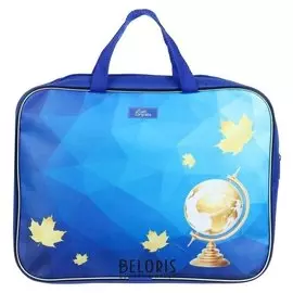 Папка с ручками текстиль Глобус