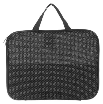 Папка с ручками текстильная А4, 20 мм, 350 х 265 мм, внутренний карман, "Офис" светло-чёрная