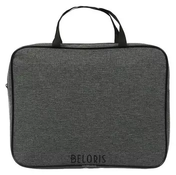 Папка с ручками текстильная, А4, 350 х 270 х 60 мм, «Офис премиум», пдм-111, графит