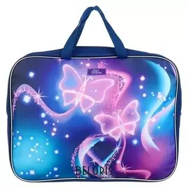 Папка с ручками текстильная Бабочки