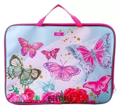 Папка с ручками текстильная Бабочки