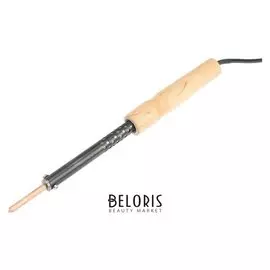 Паяльник слюдяная фабрика эпсн 40/230, 40 Вт, дер ручка, оксидированный корпус, съемное жало