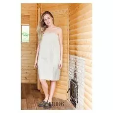 Парео для бани и сауны женское "Добропаровъ", льняное