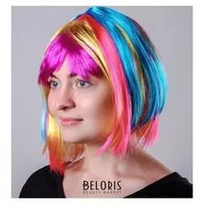 Парик «Каре», разноцветный