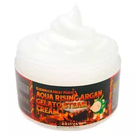 Паровой увлажняющий крем для лица с аргановым маслом "Milky Piggy Aqua Rising Argan Gelato Steam Cream"