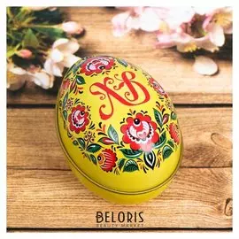 Пасхальная свеча в баночке «Цветы»