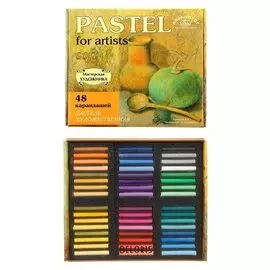 Пастель сухая, 48 цветов, в картонной коробке