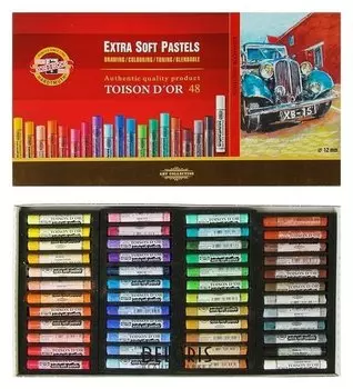 Пастель сухая экстра-мягкая художественная 48 цветов, Koh-i-noor Toison D`or 8556/48