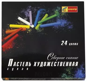 Пастель сухая художественная 24 цвета "Северное сияние"