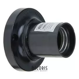 Патрон Tdm, е27, потолочный, карболитовый, прямой, чёрный