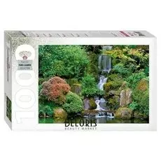 Пазл 1000 элементов Водопад в японском саду
