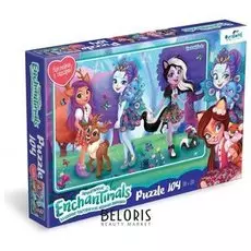 Пазл 104 элемента + наклейки Сад бабочек