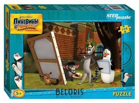 Пазл 104 элемента Пингвины из Мадагаскара