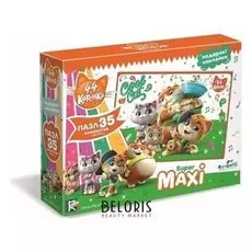 Пазл 35 элементов Крутые котята + наклейки