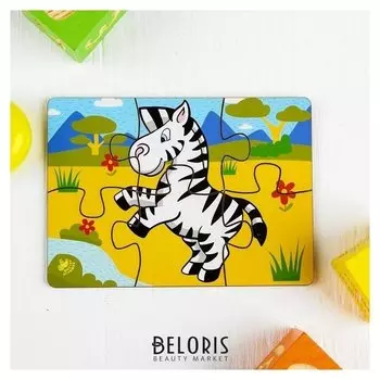 Пазл 6 элементов Зебра