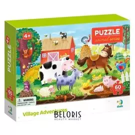 Пазл «Деревенские приключения», 60 элементов