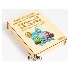 Пазл из дерева «Мишкин день рождения»