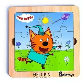 Пазл «Компот», 7 деталей, основание: 18 × 18 × 1.5 см, по лицензии ТРИ кота