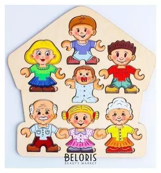 Пазл-конструктор «Собери персонажа. семья»