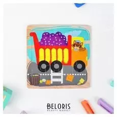 Пазл малый Енот водитель