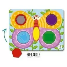 Пазл-сортер 5 элементов Бабочка