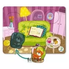 Пазл-сортер 5 элементов Гостиная