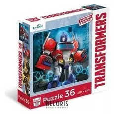 Пазл Трансформеры Оптимус с наклейками 36 элементов