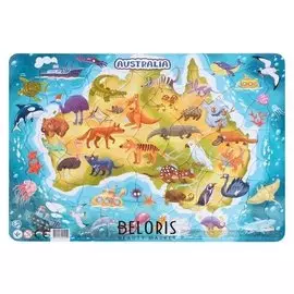 Пазл в рамке Австралия 53 элемента