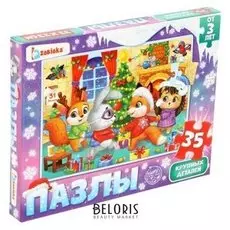 Пазлы Новогодний хоровод 35 элементов
