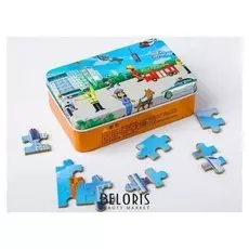 Пазлы по цифрам Пожарные 60 шт