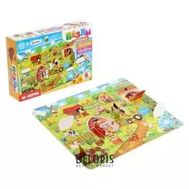 Пазлы с окошками На ферме 30 деталей