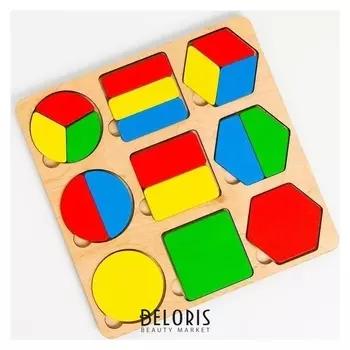 Пазлы-вкладыши деревянные «Фигуры»