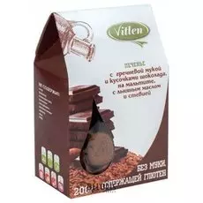 Печенье с гречневой мукой и шоколадом на мальтите