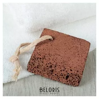 Пемза для педикюра, 8 × 8 см, цвет коричневый