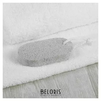 Пемза для педикюра, 9 × 4,5 см, цвет белый