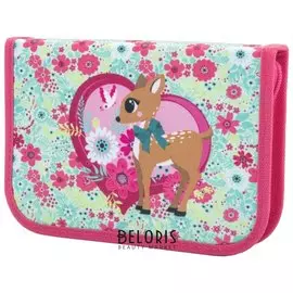 Пенал 1 отделение, 1 откидная планка Deer Fantasy