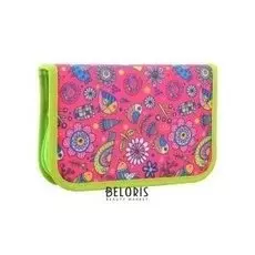 Пенал 1 отделение, с двумя клапанами Patterns