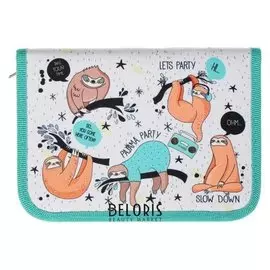 Пенал 1 секция откидные 2 планки 140*200 ткань ПКТ 09-20 "Ленивцы" 63514