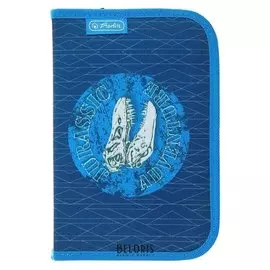 Пенал 1 секция с наполнением Blue Dino