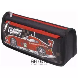 Пенал для мальчиков мягкий "Машина", черный, 21х6х9 см