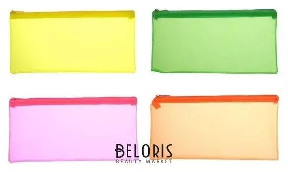 Пенал-косметичка пластиковый Erichkrause "Matt Neon" пвх, 4В 50519