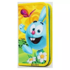 Пенал "Крош", 1 секция, 115х205х30 мм, смешарики